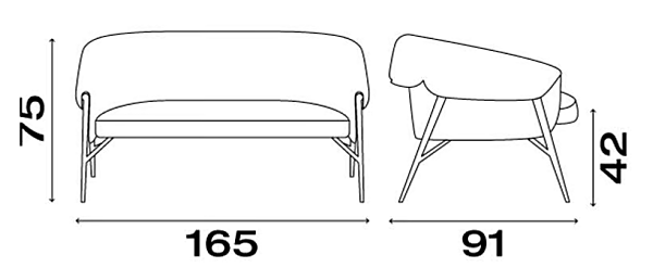 Кожаный диван малый FASEM Montgomery D фабрика FASEM из Италии. Фото №9