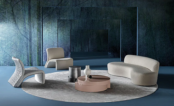 Кофейный столик круглой формы из МДФ CASAMILANO TITO фабрика CASAMILANO из Италии. Фото №7