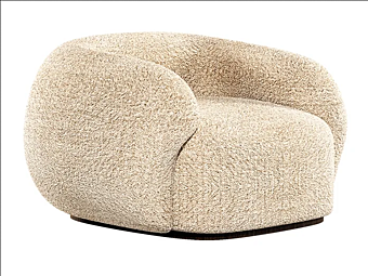Кресло с подлокотниками из шерсти PAOLO CASTELLI Coral SED.CORA.200.SUP