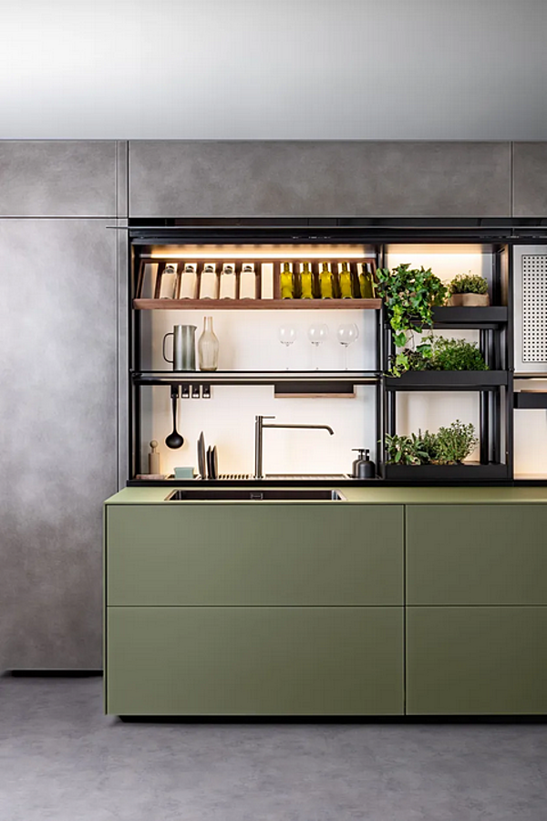 Стеклянная встроенная кухня с новой системой Logica VALCUCINE Artematica Vitrum фабрика VALCUCINE из Италии. Фото №2