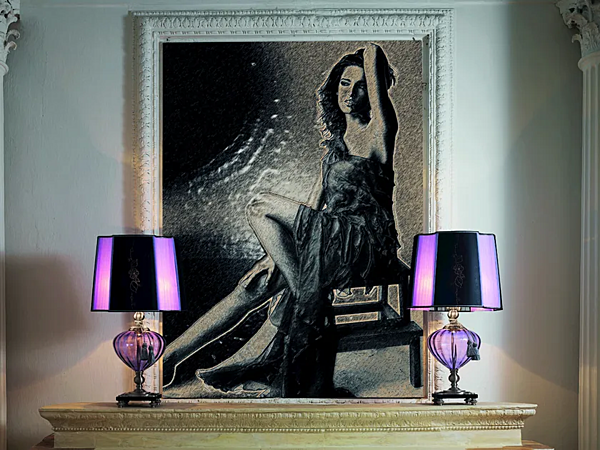 Настольная лампа из металла коллекции Orfeo LG LP Euroluce Lampadari фабрика EUROLUCE LAMPADARi из Италии. Фото №3