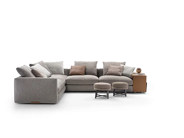 Угловой секционный диван из ткани с мягкой спинкой FLEXFORM HARPER фабрика FLEXFORM из Италии. Фото №3