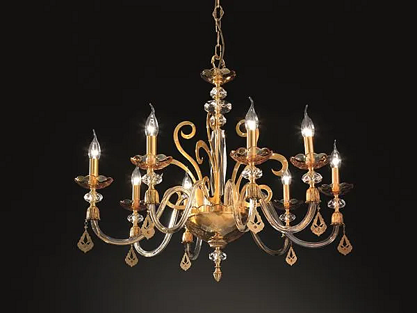 Люстра с кристаллами Сваровски Euroluce Lampadari Персео L8 фабрика EUROLUCE LAMPADARi из Италии. Фото №2