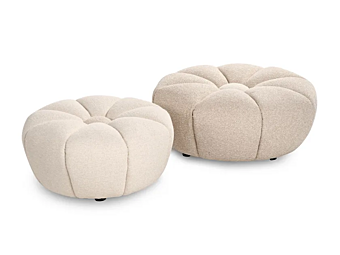 Круглый пуф из ткани Daisy бренда Calia Italia PREMIUM 1209 Круглый пуф из ткани Daisy бренда Calia Italia PREMIUM 1209 фабрика Calia Italia из Италии
