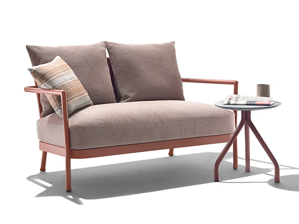 Двуспальный садовый диван из алюминия и ткани FLEXFORM CAMARGUE 2A6A3 фабрика FLEXFORM из Италии. Фото №4