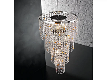 Люстра с кристаллами в форме звезд Euroluce Lampadari S11