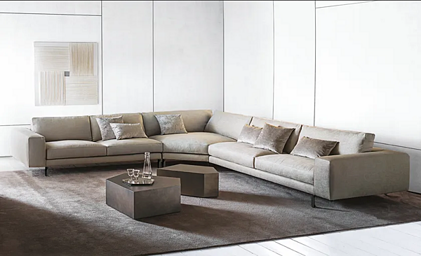 Диван с мягкой спинкой на три места ткань с съемным чехлом CASAMILANO HAMPTON FBC фабрика CASAMILANO из Италии. Фото №5
