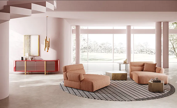 Секционный тканевый диван с мягкой спинкой CASAMILANO Cozy фабрика CASAMILANO из Италии. Фото №10