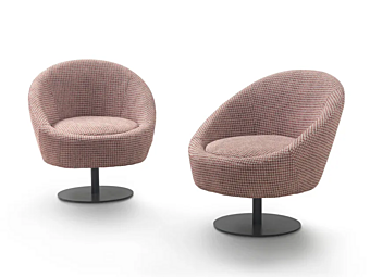 Кресло с вращающейся основой и тканевой обивкой GYFORM Egg Chair Кресло с вращающейся основой и тканевой обивкой GYFORM Egg Chair фабрика Gyform из Италии