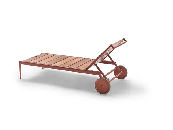 Шезлонг с колесами из дерева Ироко FLEXFORM ATLANTE фабрика FLEXFORM из Италии. Фото №3
