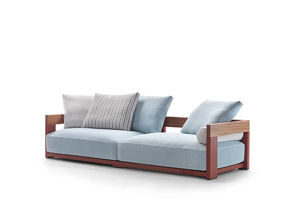 Секционный садовый диван из ткани FLEXFORM MILOS фабрика FLEXFORM из Италии. Фото №6