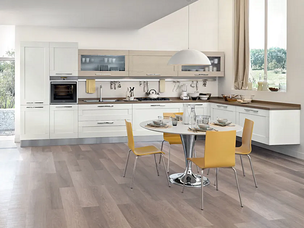 Кухня из ясеня с высокими шкафами LUBE CUCINE ASH KITCHEN Gallery 08 фабрика LUBE CUCINE из Италии. Фото №1