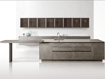 Деревянная кухня с интегрированными ручками GIORGETTI GK 02 Деревянная кухня с интегрированными ручками GIORGETTI GK 02 фабрика GIORGETTI из Италии