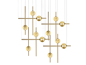 Подвесная LED лампа из пирекса Mikado S12 Euroluce Lampadari