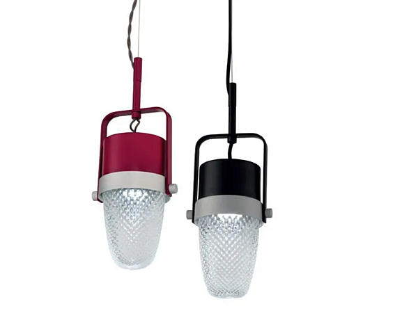 Светильник подвесной из стекла с LED подсветкой Sound Euroluce Lampadari фабрика EUROLUCE LAMPADARi из Италии. Фото №1