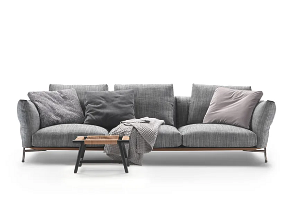 Диван с обитой спинкой на три места из ткани Ambroeus FLEXFORM 29405 фабрика FLEXFORM из Италии. Фото №2