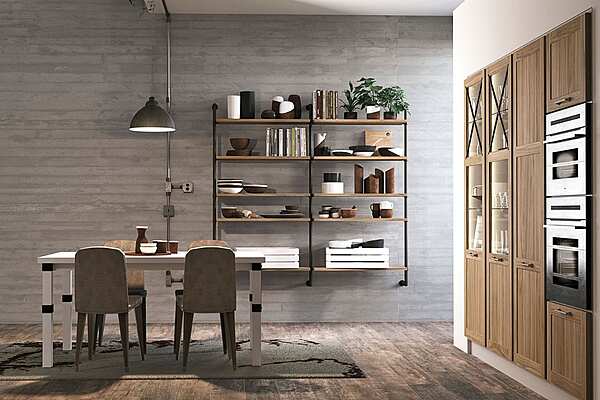 Современная деревянная кухня с островом LUBE CUCINE Provenza 5 фабрика LUBE CUCINE из Италии. Фото №3