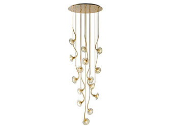 Подвесная лампа из blown glass коллекции Ikebana 15 MULTIFORME SS3370-15-FK1