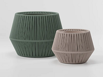 Садовая ваза Zigzag из керамики KETTAL KS5701500 Садовая ваза Zigzag из керамики KETTAL KS5701500 фабрика KETTAL из Италии