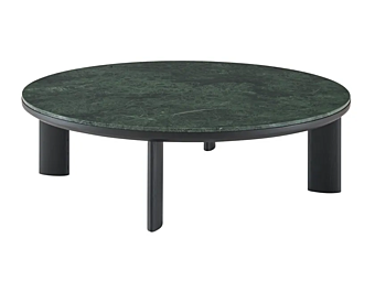 Кофейный столик круглой формы из мрамора и ясеня LIGNE ROSET SARAGOSSE 19960400