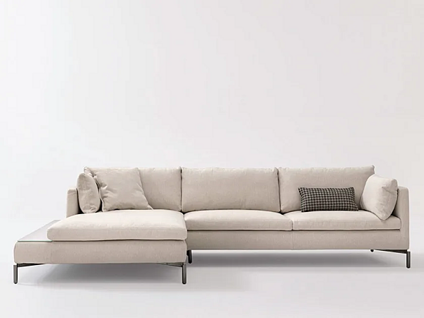 Модульный диван с мягкой спинкой из ткани NOVAMOBILI REEF фабрика NOVAMOBILI из Италии. Фото №1