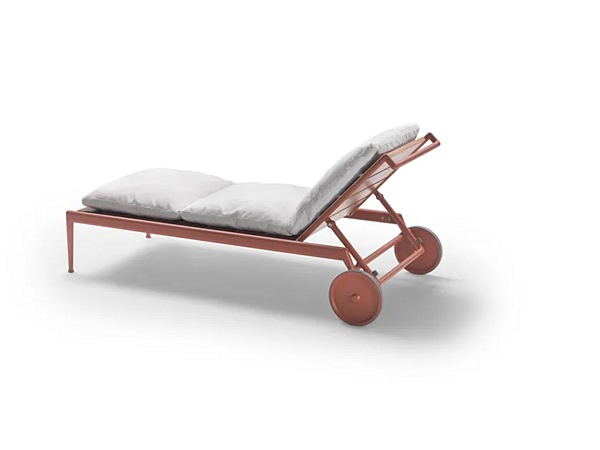Шезлонг с колесами из дерева Ироко FLEXFORM ATLANTE фабрика FLEXFORM из Италии. Фото №6