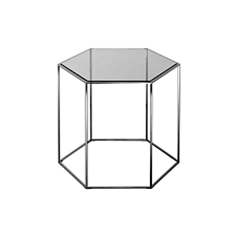 Столик кофейный DESALTO Hexagon Tris - "Metal" sheet top 691