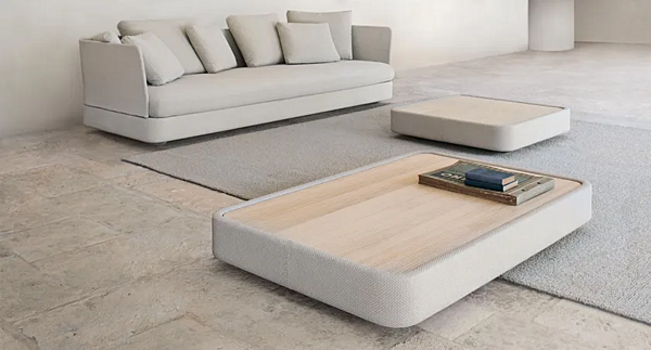 Кофейный столик квадратный из акации PAOLA LENTI Cove B25H фабрика PAOLA LENTI из Италии. Фото №2