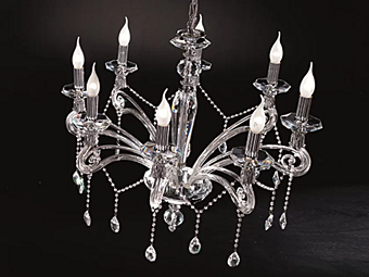 Люстра с кристаллами Сваровски из коллекции Venere от Euroluce Lampadari L8