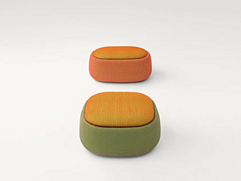 Упругий пуф с контейнером PAOLA LENTI SMILE B75C