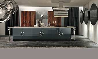 Кухня с peninsula из материала ASTER CUCINE Luxury Glam & More