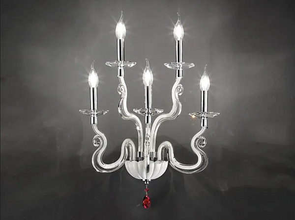 Настенный светильник с кристаллами Сваровски VENICE SUPERLUX A5 Euroluce Lampadari фабрика EUROLUCE LAMPADARi из Италии. Фото №1