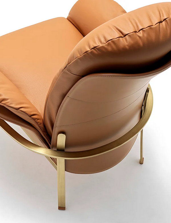 Кресло с подлокотниками из кожи FASEM Electa Relax фабрика FASEM из Италии. Фото №7