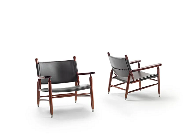 Кресло с подлокотниками из кожи  Tessa FLEXFORM фабрика FLEXFORM из Италии. Фото №4