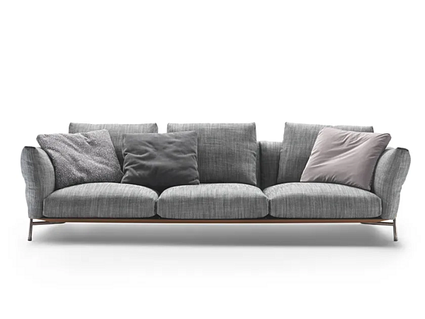 Диван с обитой спинкой на три места из ткани Ambroeus FLEXFORM 29405 фабрика FLEXFORM из Италии. Фото №1