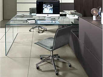 Офисный стол из стекла и нержавеющей стали UP Gallotti&Radice AIR DESK 1 Офисный стол из стекла и нержавеющей стали UP Gallotti&Radice AIR DESK 1 фабрика Gallotti & Radice из Италии