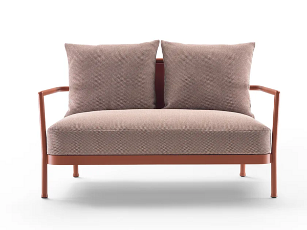 Двуспальный садовый диван из алюминия и ткани FLEXFORM CAMARGUE 2A6A3 фабрика FLEXFORM из Италии. Фото №1