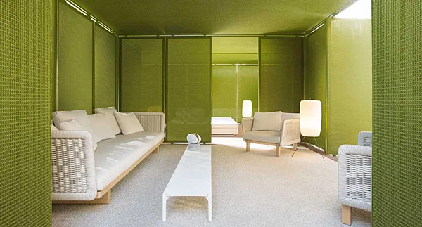 Диван на три места с мягкой спинкой из ткани PAOLA LENTI Sabi B39B фабрика PAOLA LENTI из Италии. Фото №8