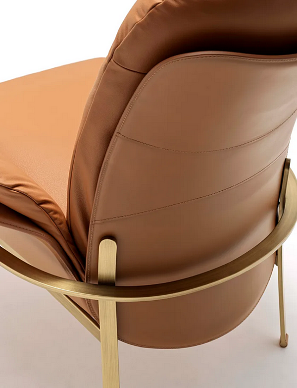 Кресло с подлокотниками из кожи FASEM Electa Relax фабрика FASEM из Италии. Фото №5