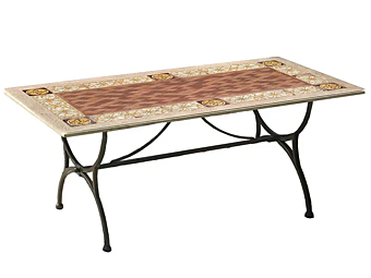 Круглый стол из травертина Siena L_Antica Deruta SI/01