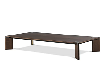 Низкий прямоугольный журнальный стол из дуба OTTANTA GHIDINI1961 LB102BB101-WD