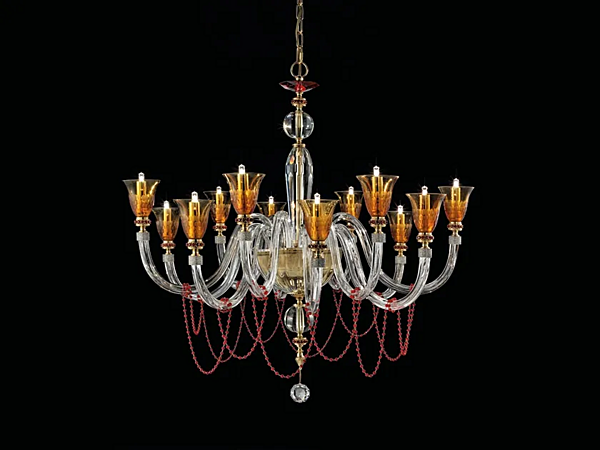 Люстра с кристаллами Сваровски Claire L6 6 Euroluce Lampadari фабрика EUROLUCE LAMPADARi из Италии. Фото №1