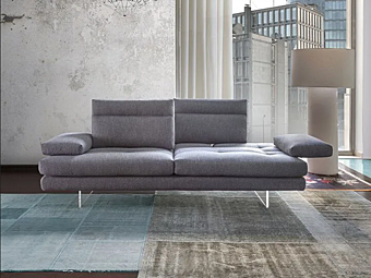 Диван с мягкой спинкой на три места из ткани с съемным чехлом Calia Italia Toby Wing PREMIUM 1161_2
