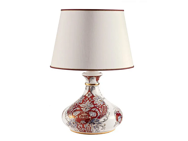 Настольная лампа из керамики ручной работы Lustro Merletto L_Antica Deruta LR / 2006 / L / 35 фабрика L'Antica Deruta из Италии. Фото №1