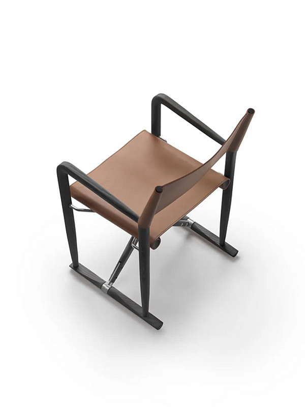 Складное кресло из натуральной кожи Luchino FLEXFORM 02C411 фабрика FLEXFORM из Италии. Фото №4