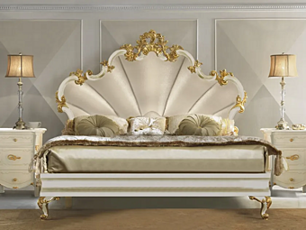 Двуспальная кровать с обитой спинкой DIAMANTE CASA +39 KR901 2402 Двуспальная кровать с обитой спинкой DIAMANTE CASA +39 KR901 2402 фабрика CASA +39 из Италии