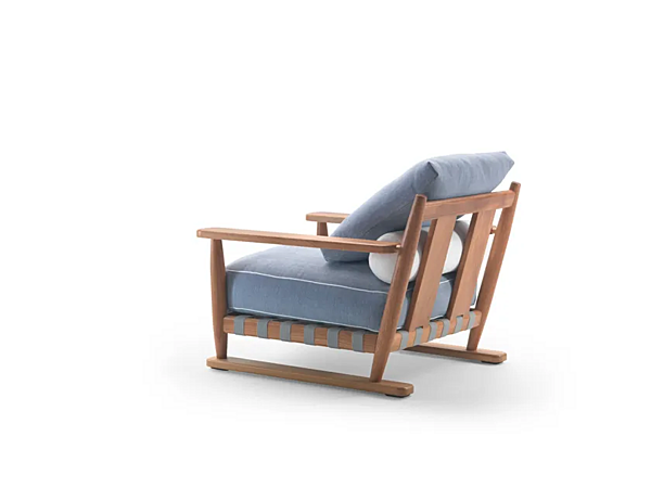 Кресло с подлокотниками из ироко FLEXFORM  Meriggio фабрика FLEXFORM из Италии. Фото №7
