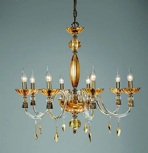 Люстра с кристаллами из коллекции Bloom L8 Euroluce Lampadari фабрика EUROLUCE LAMPADARi из Италии. Фото №2