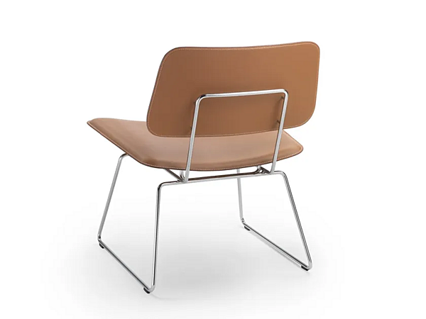 Кресло с обитой спинкой из кожи FLEXFORM Echoes S H фабрика FLEXFORM из Италии. Фото №2