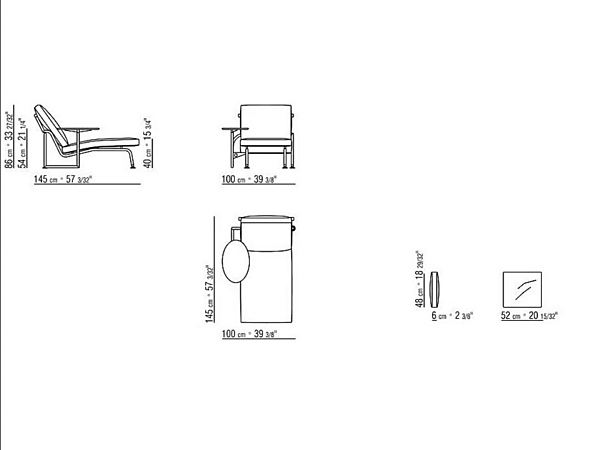 Дневная кровать с обитой спинкой из ткани FLEXFORM Ginger 02C921 фабрика FLEXFORM из Италии. Фото №9
